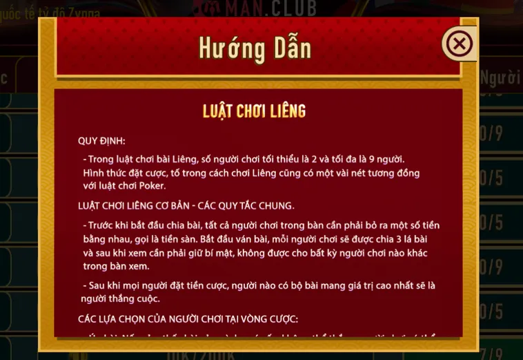 Liêng Tại ManClub Đỉnh Cao Đấu Trí Với Những Ván Bài Đầy Căng Thẳng