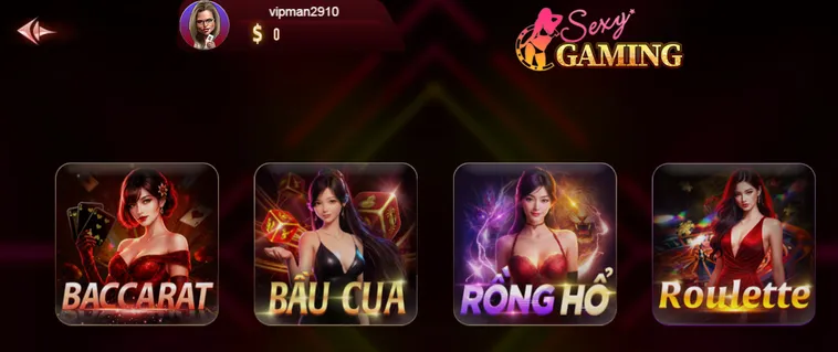 Sexy Gaming Livestream Tại ManClub Đỉnh Cao Sòng Bài Trực Tuyến Chinh Phục Những Chiến Thắng Vang Dội Nhất