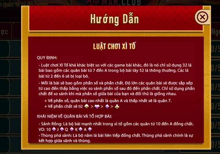 Xì Tố Tại ManClub Đỉnh Cao Chiến Thuật Với Những Phần Thưởng Hấp Dẫn
